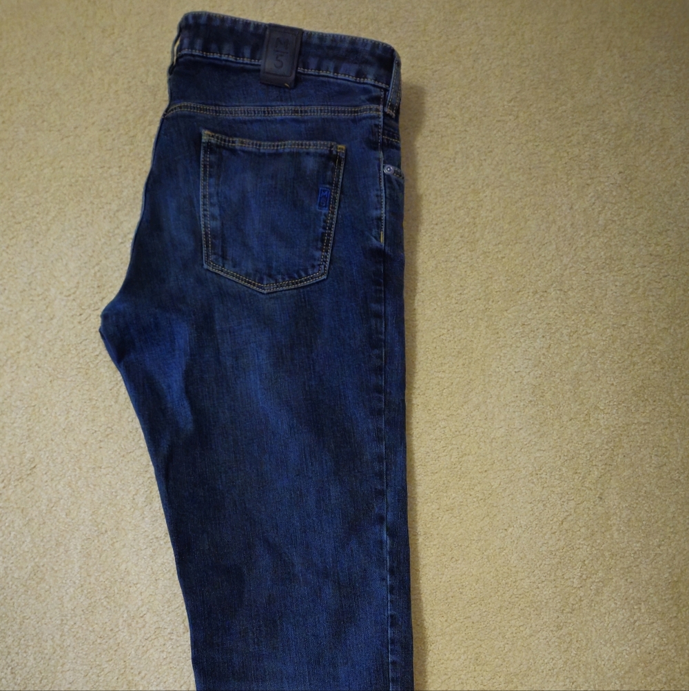 Men's Slim Fit Jeans By M5 - Blue Denim